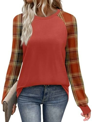 Wiholl Women's Color Block Long Sleeve Shirt: $8.46 Wiholl Women's Color Block Long Sleeve Shirt: $8.46
