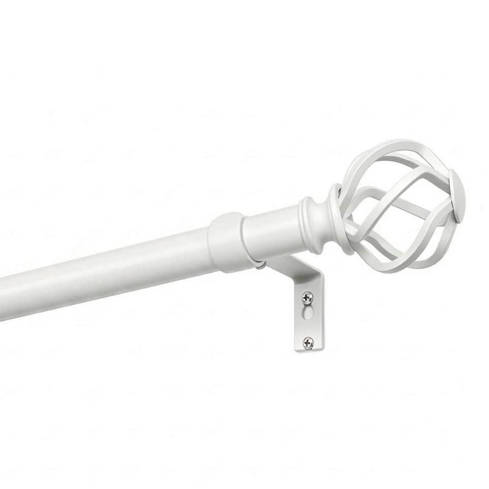 32-58-Inch Adjustable Single Curtain Rod with Finial: $91.99