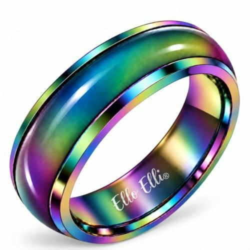 Ello Elli 6mm Comfort Fit Color Changing Mood Ring: $14.44