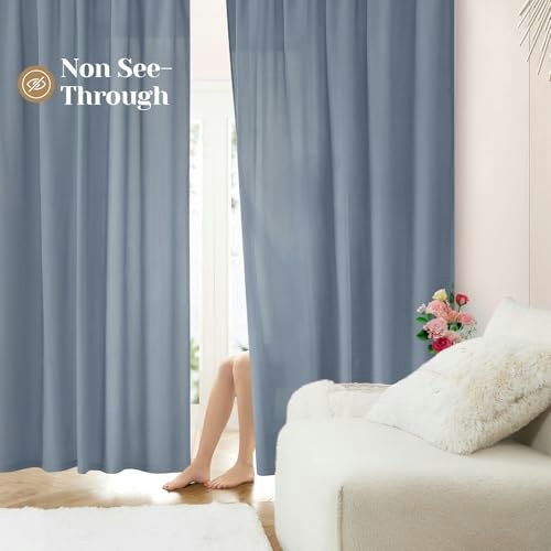 Homeideas 52x96-inch Privacy Sheer Curtains: $23.76 Homeideas 52x96-inch Privacy Sheer Curtains: $23.76