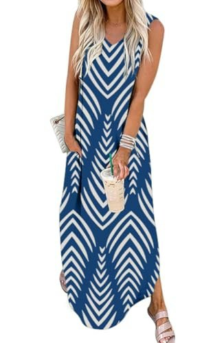 Women's Sleeveless Split Maxi Sundress with Pockets: $12.34 Women's Sleeveless Split Maxi Sundress with Pockets: $12.34