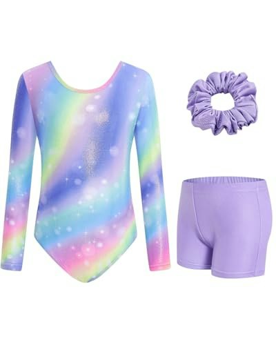JiAmy Girls Gymnastics Leotards 3-Pack: $14.98 JiAmy Girls Gymnastics Leotards 3-Pack: $14.98
