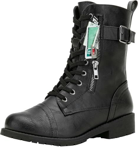 Vepose 928 Women's Mid-Calf Combat Boots: $47.59