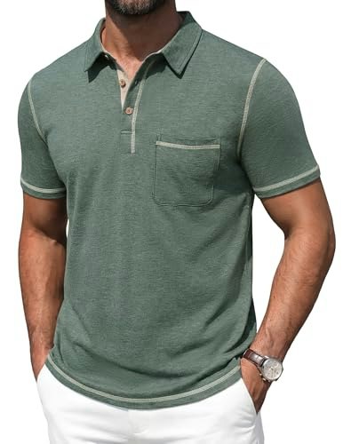 Asyjumpd Men's Cotton Polo Shirt with Pocket: $14.22 Asyjumpd Men's Cotton Polo Shirt with Pocket: $14.22