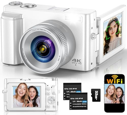 64MP 4K WiFi Digital Vlogging Camera: $59.95 64MP 4K WiFi Digital Vlogging Camera: $59.95
