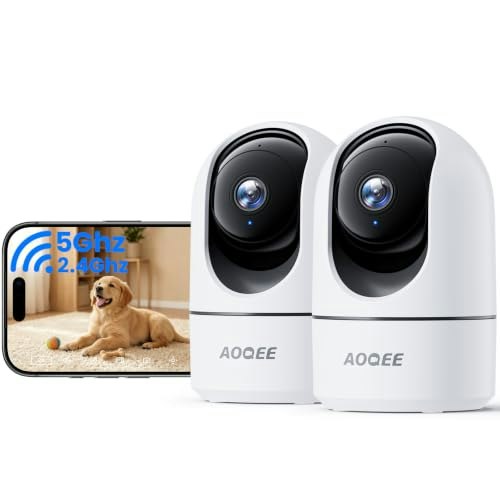 Aoqee G5 5G Indoor Security Camera 2-Pack: $19.98