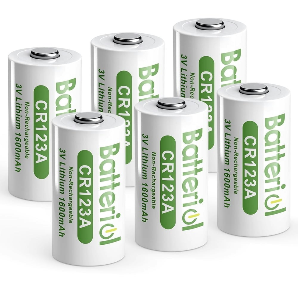 Batteriol CR123A 3V Lithium Battery 6-Pack: $9 Batteriol CR123A 3V Lithium Battery 6-Pack: $9