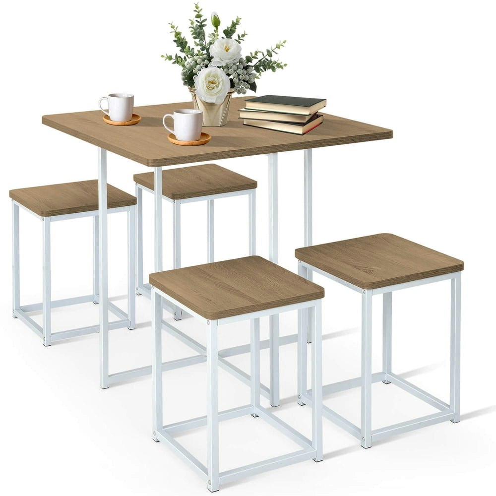 Costway 5-Piece Metal Frame Dining Set: $99.89 Costway 5-Piece Metal Frame Dining Set: $99.89