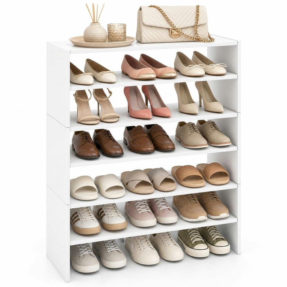 Costway 3-Piece 31-Inch Stackable 2-Tier Shoe Rack: $62.99 Costway 3-Piece 31-Inch Stackable 2-Tier Shoe Rack: $62.99