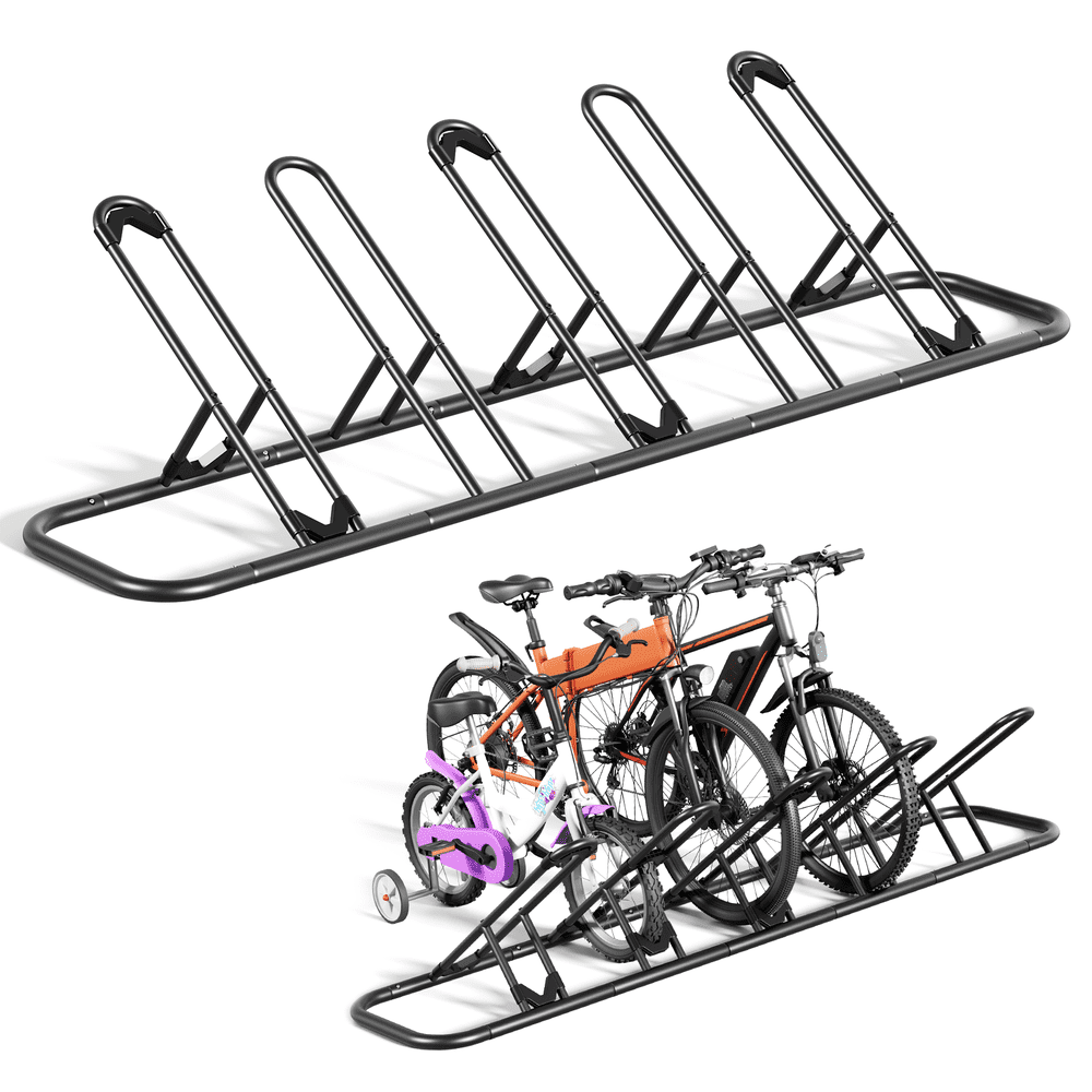 Joz 5-Bike Floor Parking Rack: $37.28