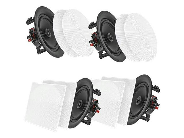 Pyle Home PDICBT256 5.25-Inch Bluetooth Ceiling Wall Speakers 4-Pack: $168.99