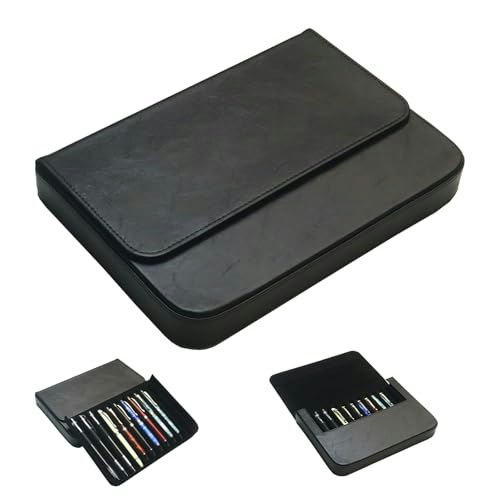 12-Slot PU Leather Fountain Pen Case: $22.78