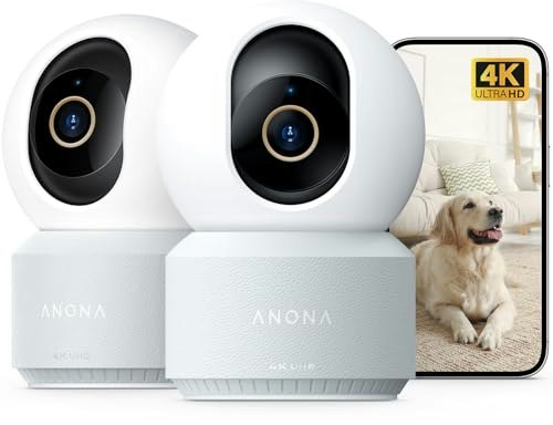 Anona 4K Pan-Tilt Indoor Security Camera 2-Pack: $63.96