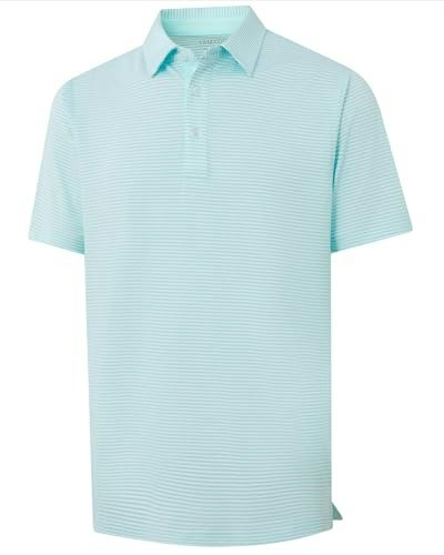 Yamxdm Men's Striped Moisture Wicking Polo Shirt: $19.54 Yamxdm Men's Striped Moisture Wicking Polo Shirt: $19.54