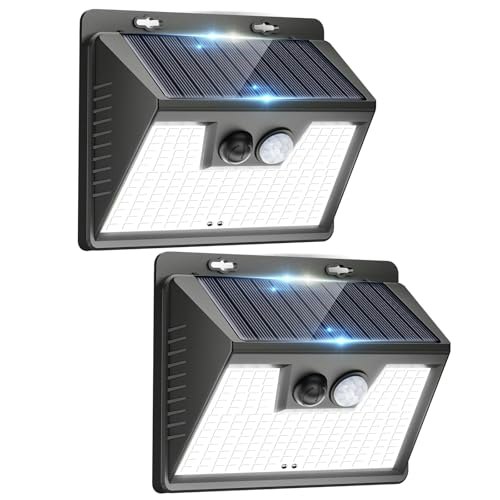Peasur 140 LED Solar Motion Sensor Outdoor Lights 2-Pack: $11.98