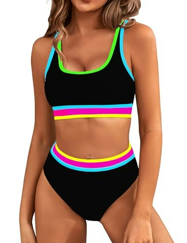 BMJL Women's High-Waisted 2-Piece Sporty Swimsuit: $28.49 BMJL Women's High-Waisted 2-Piece Sporty Swimsuit: $28.49