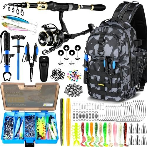 Plusinno Fishing Backpack with Rod Holder and Tackle Kit: $74.38 Plusinno Fishing Backpack with Rod Holder and Tackle Kit: $74.38