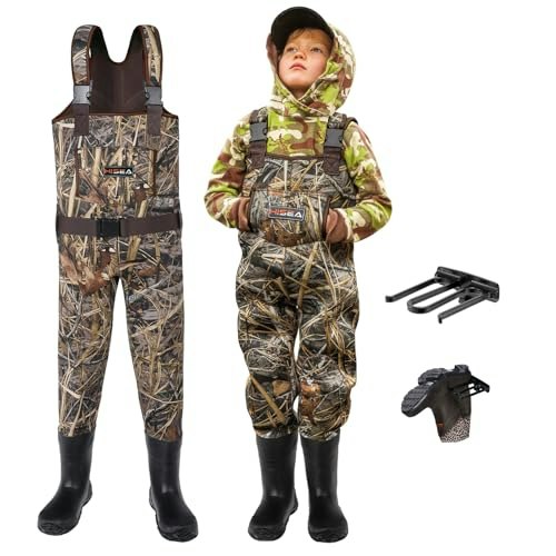 Hisea 4.5mm Neoprene Kids Chest Waders: $66.29