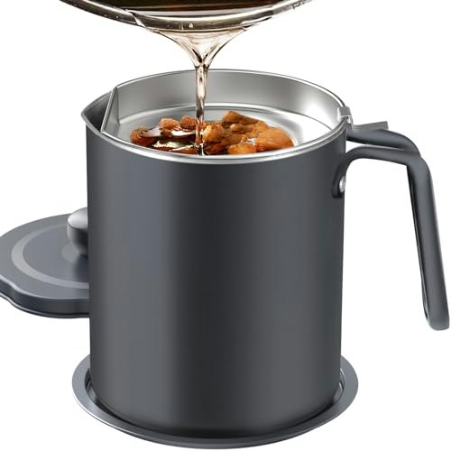 Chihee 68-fl oz Stainless Steel Grease Container with Strainer: $17.76 Chihee 68-fl oz Stainless Steel Grease Container with Strainer: $17.76