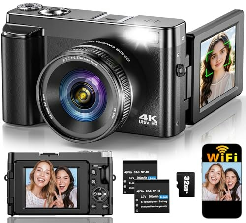 64MP 4K Digital Vlog Camera: $59.95 64MP 4K Digital Vlog Camera: $59.95