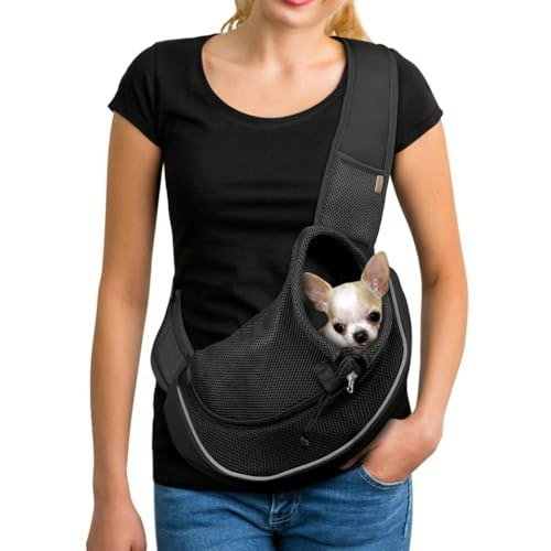 Yudodo Pet Sling Carrier for 10-15lb Dogs: $32.29