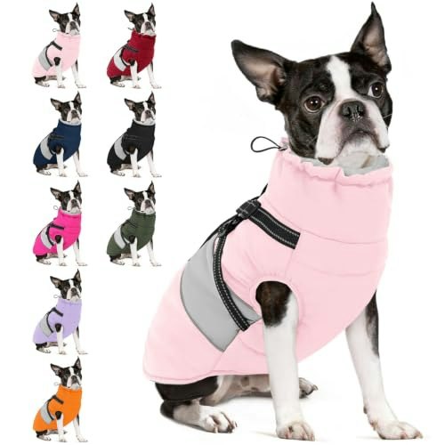Sunfura Waterproof Dog Winter Coat with Harness: $37.04 Sunfura Waterproof Dog Winter Coat with Harness: $37.04