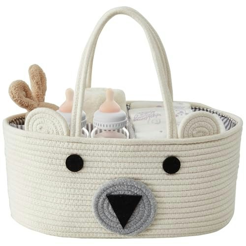 Decomomo Teddy Bear Diaper Caddy Basket: $16.99