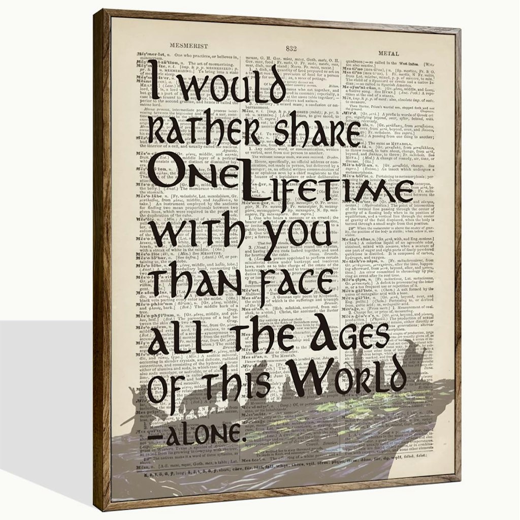 Lord of the Rings 12" x 15" Arwen Quote Framed Poster: $16