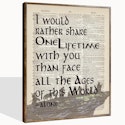 Lord of the Rings 12" x 15" Arwen Quote Framed Poster for $16 + free shipping w/ Prime