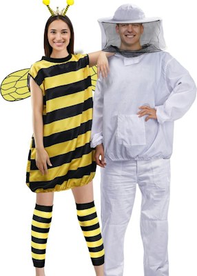 Bee & Beekeeper Couples Halloween Costume for $26 + free shipping