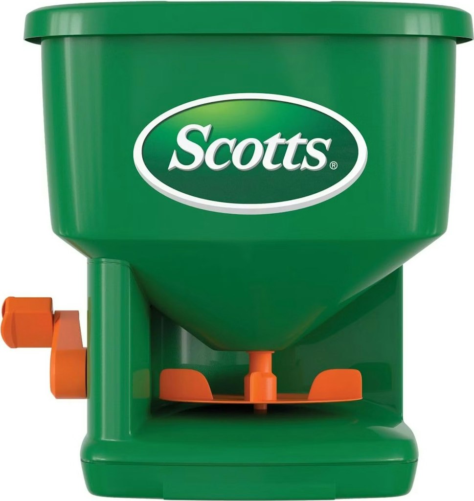 Scotts Whirl Hand-Powered Spreader: $18