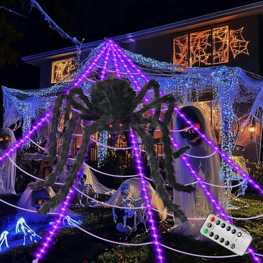 LED Spider Web Halloween Decoration: $29