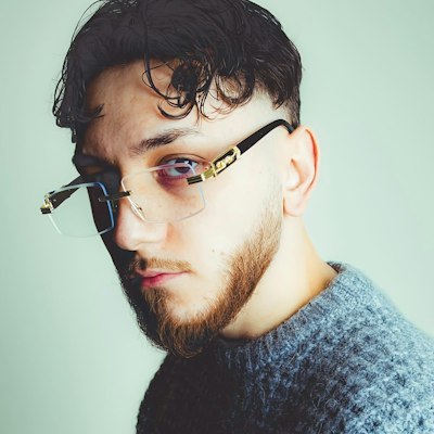 Men's Retro Frameless Glasses for $1 + free shipping w/ $25