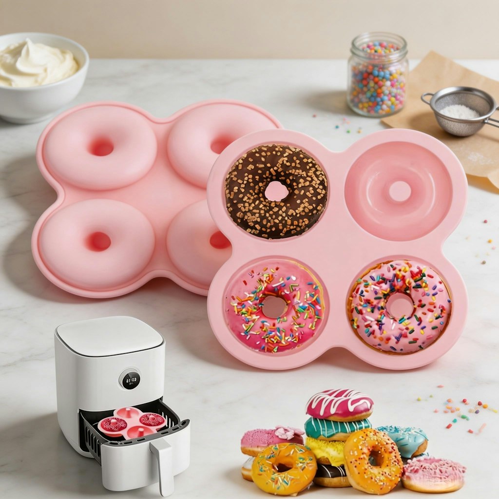 Silicone Air Fryer Donut Pan: $1.94