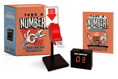 Take a Number! A Tiny Ticket Dispenser Book for $10 w/ Prime + free shipping