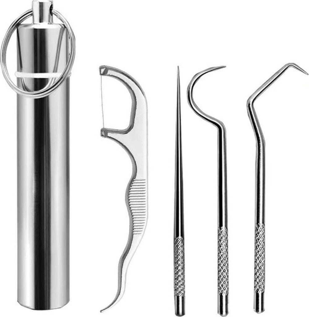 Stainless Steel Toothpick Holder Set: $3