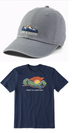 Life is Good Short Sleeve Tee & Hat Bundle Deals: $40
