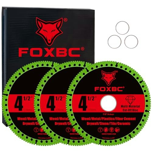 Foxbc 4-1/2-Inch Multi-Material Cut Off Disc 3-Pack: $13.99