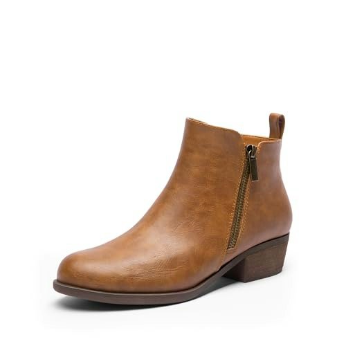 Dream Pairs Women's Low Chunky Heel Ankle Boots: $32.29 Dream Pairs Women's Low Chunky Heel Ankle Boots: $32.29