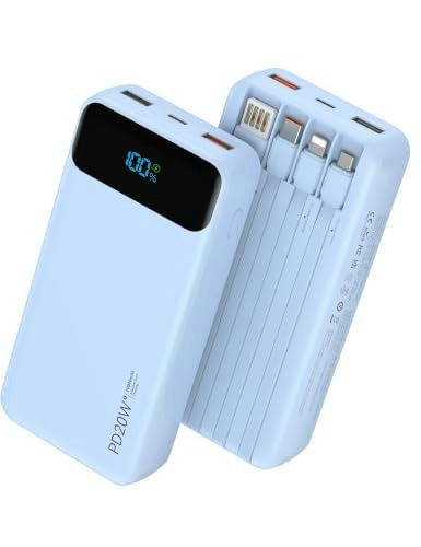 Nusyddy 20,000mAh Portable Charger with 4 Built-in Cables: $29.98 Nusyddy 20,000mAh Portable Charger with 4 Built-in Cables: $29.98
