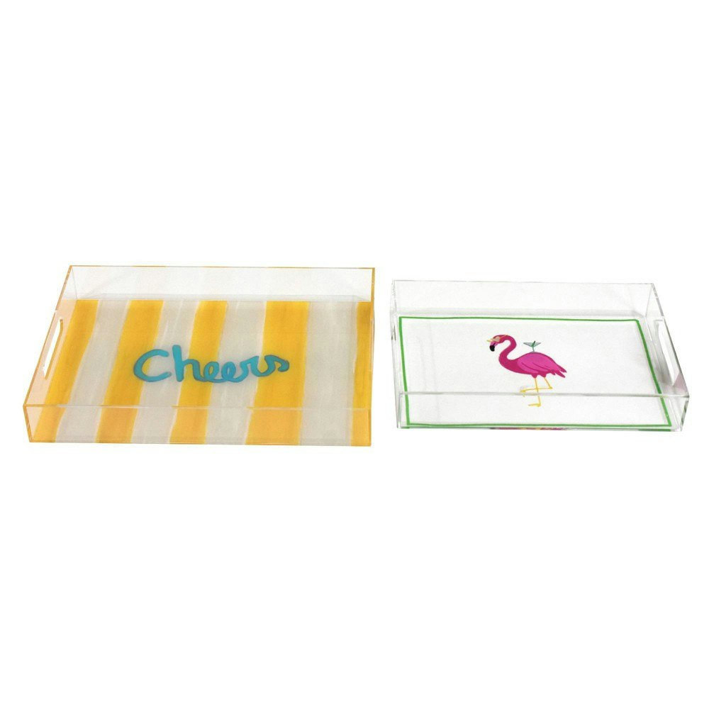 American Art Decor Acrylic Serving Tray 2-Pack: $39.99