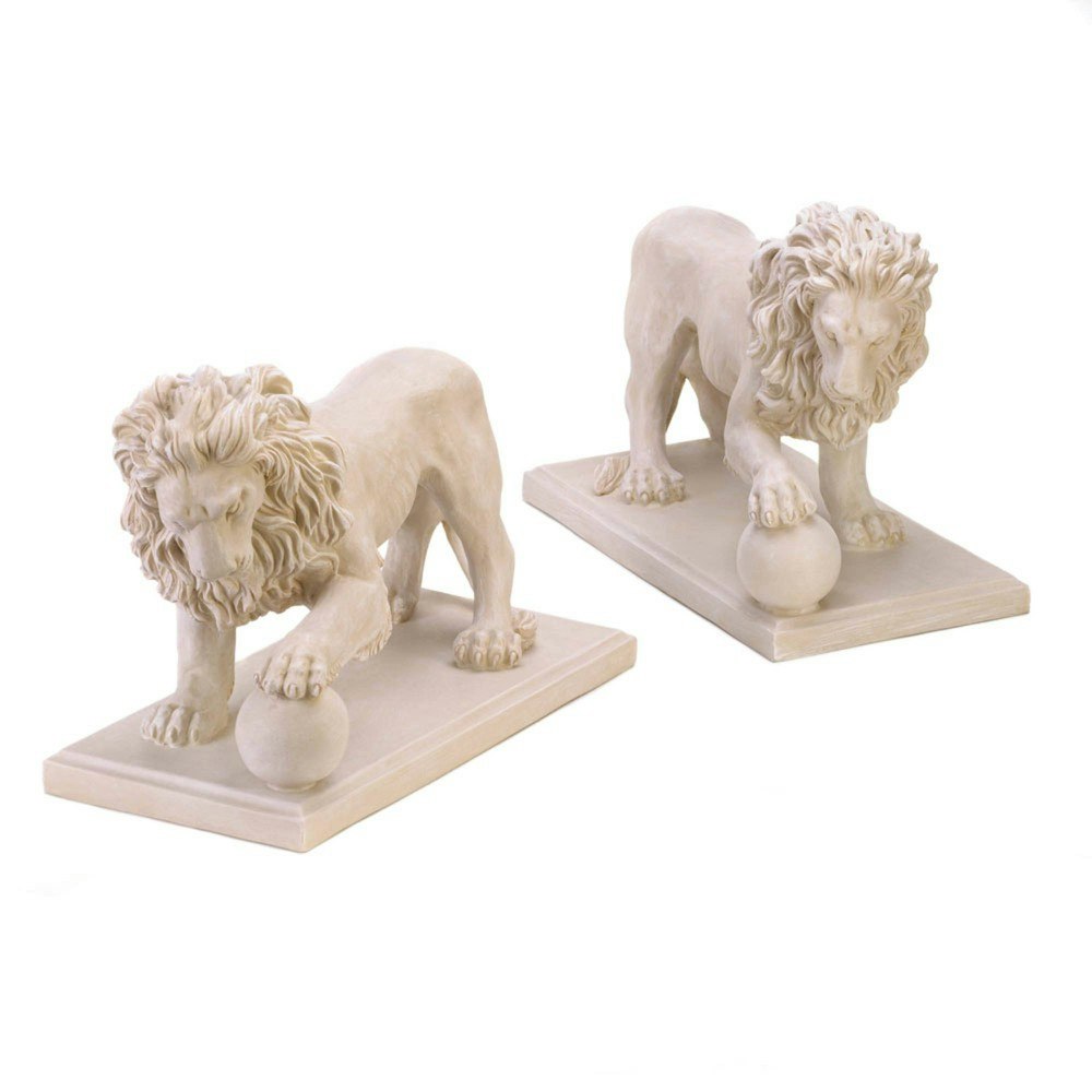Zingz & Thingz 12-Inch Polyresin Regal Lion Statue 2-Pack: $156.99 Zingz & Thingz 12-Inch Polyresin Regal Lion Statue 2-Pack: $156.99