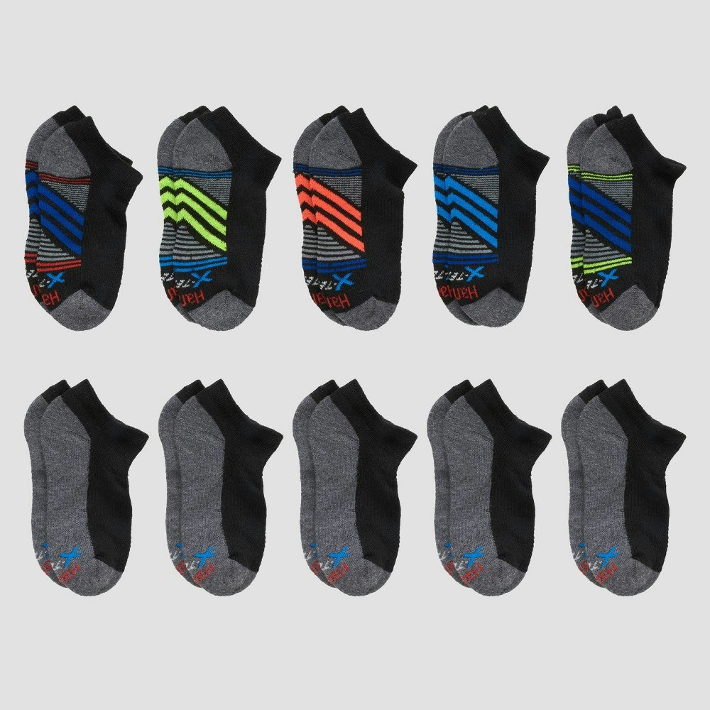 Hanes Boys' No Show Socks 10-Pack: $12.99