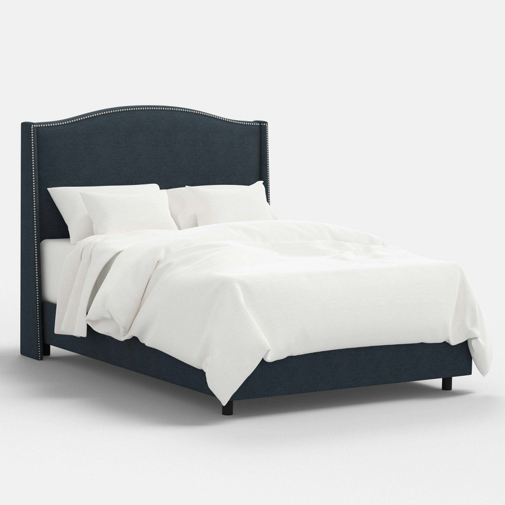 Beckett Full Size Nail Button Wingback Bed: $1,300 Beckett Full Size Nail Button Wingback Bed: $1,300