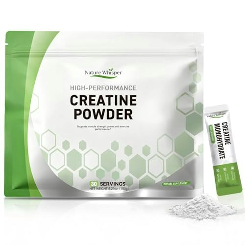 Nature Whisper Creatine Monohydrate Powder Travel Packs: $16.98 Nature Whisper Creatine Monohydrate Powder Travel Packs: $16.98