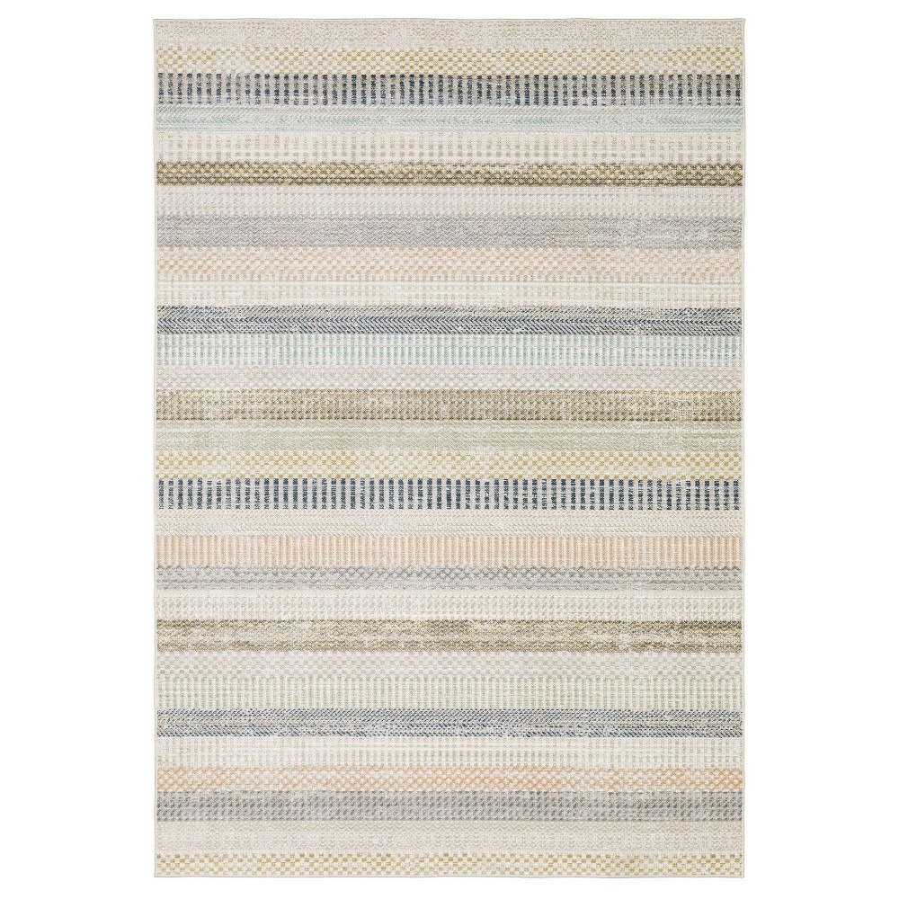 Captiv8e Designs 9'10"x13' Clara Geometric Striped Area Rug: $499.99 Captiv8e Designs 9'10"x13' Clara Geometric Striped Area Rug: $499.99