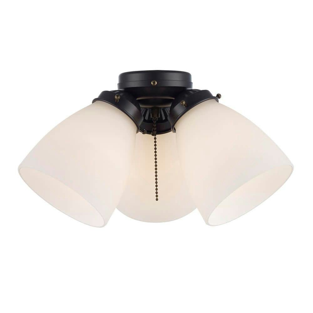 3-Light Oil Rubbed Bronze Universal Ceiling Fan Light Kit: $32.98 3-Light Oil Rubbed Bronze Universal Ceiling Fan Light Kit: $32.98