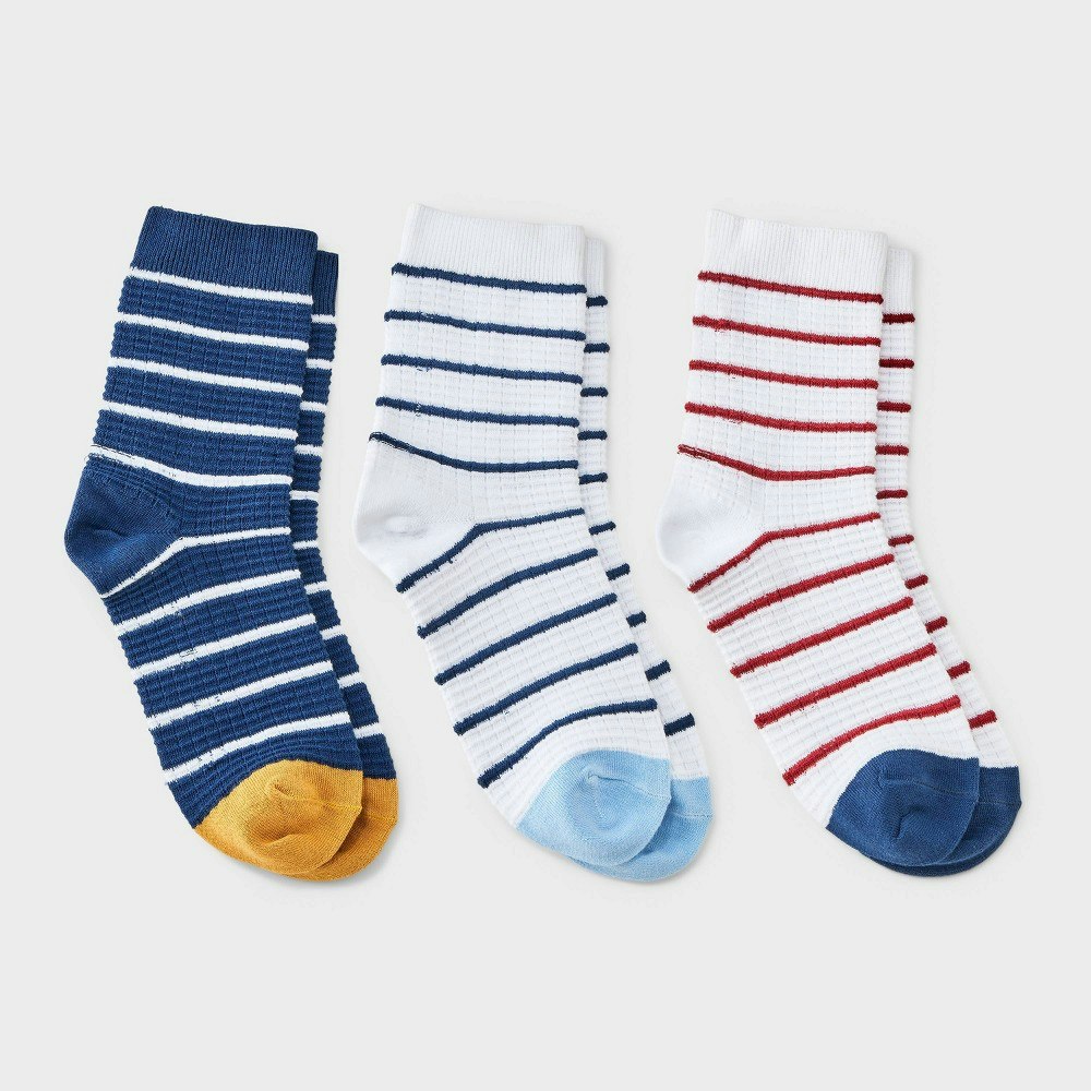 Auden Women's Striped Waffle Cozy Socks 2-Pack: $6.50