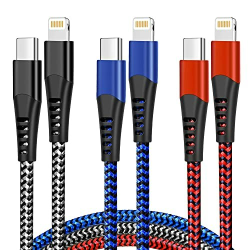 USB C to Lightning Cable 6-Foot 3-Pack: $11.89 USB C to Lightning Cable 6-Foot 3-Pack: $11.89