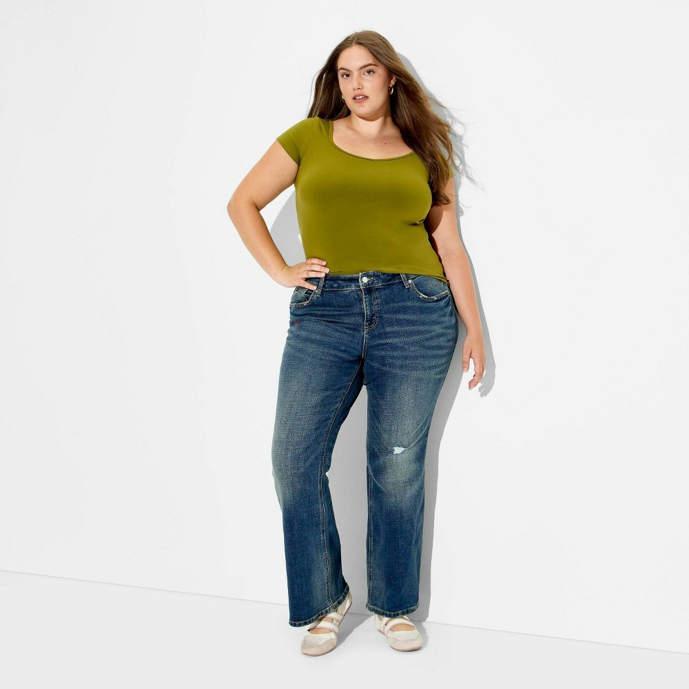 Wild Fable Women's Low-Rise Baby Boot Jeans: $32 Wild Fable Women's Low-Rise Baby Boot Jeans: $32